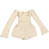 SUPER WHOLESALE | Off-Shoulder Long Sleeve High-Waist Fitted Bodysuit