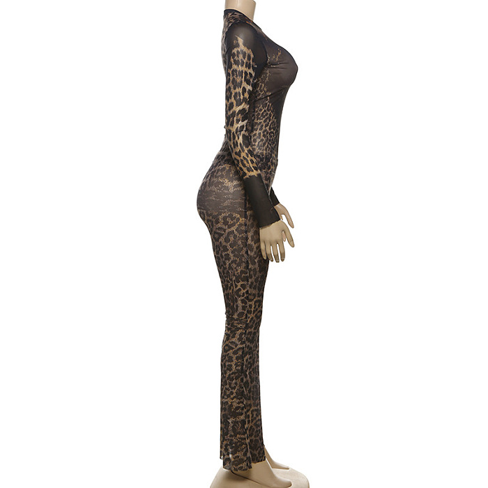 SUPER WHOLESALE | Leopard See-through Pants Set