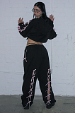 SUPER WHOLESALE |Cut-Out Bow Hoodie Set