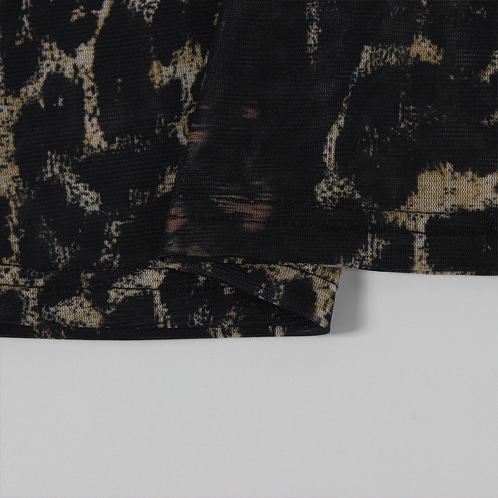 SUPER WHOLESALE | Leopard See-through Jumpsuit