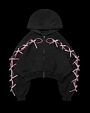 SUPER WHOLESALE |Cut-Out Bow Hoodie Set