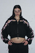 SUPER WHOLESALE |Cut-Out Bow Hoodie Set