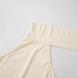 SUPER WHOLESALE | Sleeveless High-Neck Tie T-Shirt Top