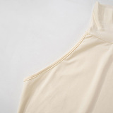 SUPER WHOLESALE | Sleeveless High-Neck Tie T-Shirt Top