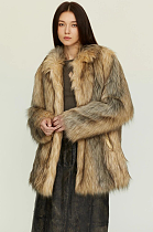 SUPER WHOLESALE | Faux Fox Fur Coat