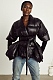 SUPER WHOLESALE | Slim-Fit Long-Sleeve Tie-Up Down Coat