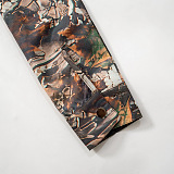 SUPER WHOLESALE | Deep V Fitted Camouflage Jumpsuit Shorts