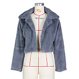 Copy SUPER WHOLESALE | Faux Fur Cardigan Short Fleece Coat in Rose