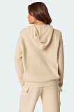 SUPER WHOLESALE | Hooded Sweater Knit Set in Apricot