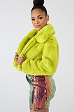 Copy SUPER WHOLESALE | Faux Fur Cardigan Short Fleece Coat in Rose