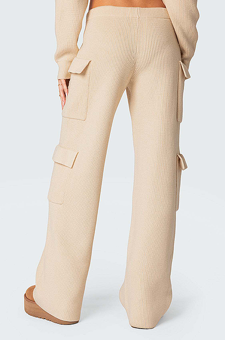 SUPER WHOLESALE | Hooded Sweater Knit Set in Apricot