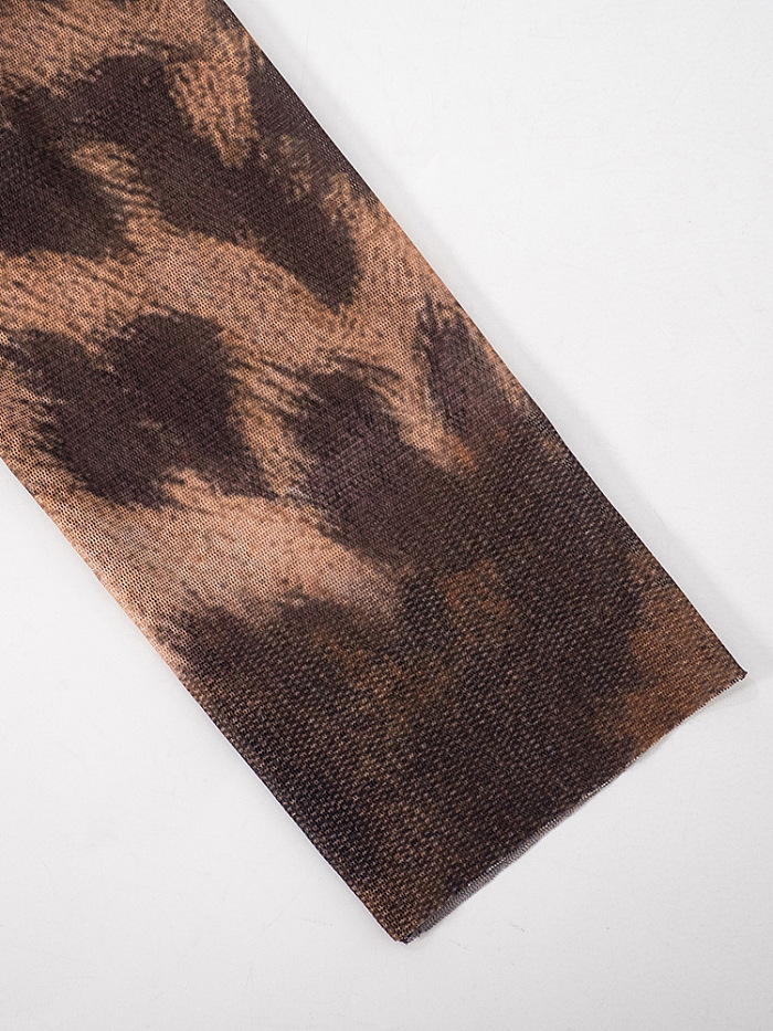 SUPER WHOLESALE | Leopard Print High-Waist Cropped Pants Set