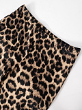 SUPER WHOLESALE | Leopard Print High-Waist Cropped Pants Set