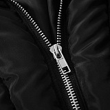 SUPER WHOLESALE | Faux Fur Cardigan Short Fleece Coat in in Black