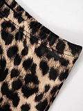 SUPER WHOLESALE | Leopard Print High-Waist Cropped Pants Set