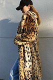 SUPER WHOLESALE |Leopard Print Faux Fur Coat