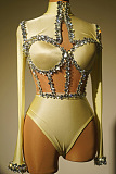 SUPER WHOLESALE | Rhinestone Sexy Bodysuit