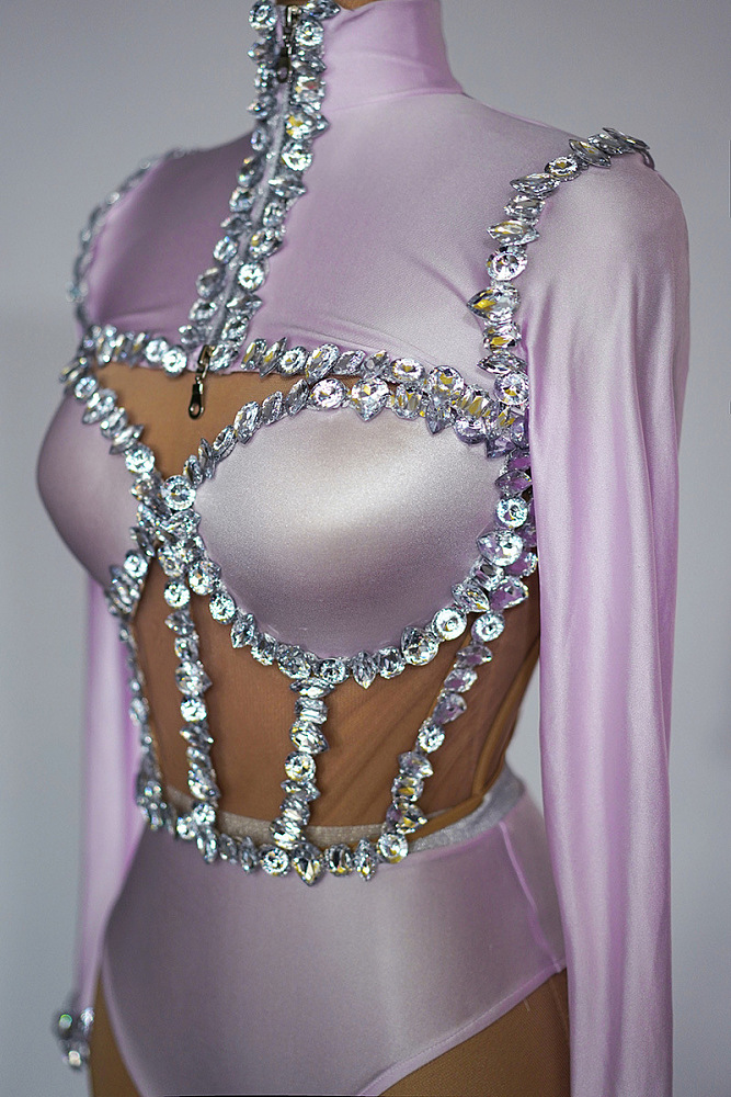 SUPER WHOLESALE | Rhinestone Sexy Bodysuit