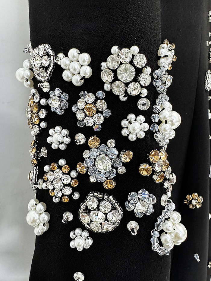 SUPER WHOLESALE | Rhinestone-Embellished Fitted Evening Gown