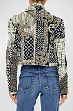 SUPER WHOLESALE | Embroidered Rhinestone Beaded Short Jacket