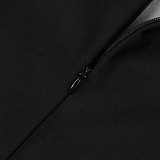SUPER WHOLESALE | Rhinestone Hollow High-Waist Fitted Solid Color Jumpsuit