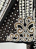 SUPER WHOLESALE | Embroidered Rhinestone Beaded Short Jacket