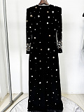 SUPER WHOLESALE | Rhinestone-Embellished Fitted Evening Gown