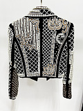 SUPER WHOLESALE | Embroidered Rhinestone Beaded Short Jacket