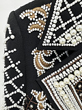 SUPER WHOLESALE | Embroidered Rhinestone Beaded Short Jacket
