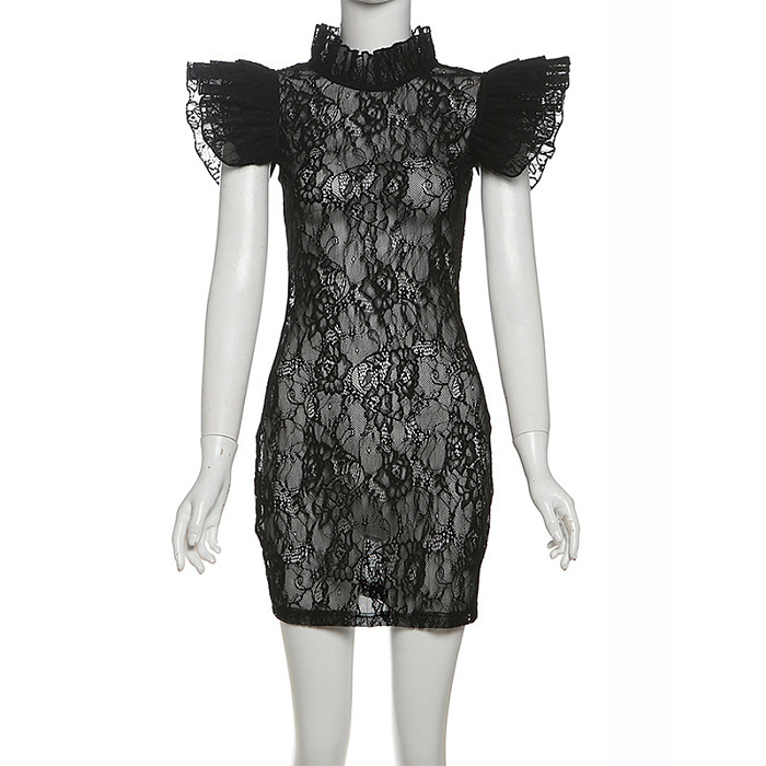 SUPER WHOLESALE | Lace Fitted Bodycon Dress