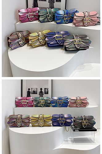 SUPER WHOLESALE | Vintage Chain Strap Snake Print Shoulder Crossbody Bag