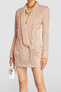 SUPER WHOLESALE | Beaded and Rhinestone Embellished Blazer