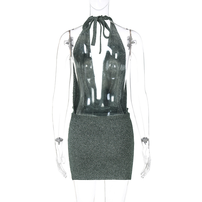 SUPER WHOLESALE | Backless Tie Knit Dress