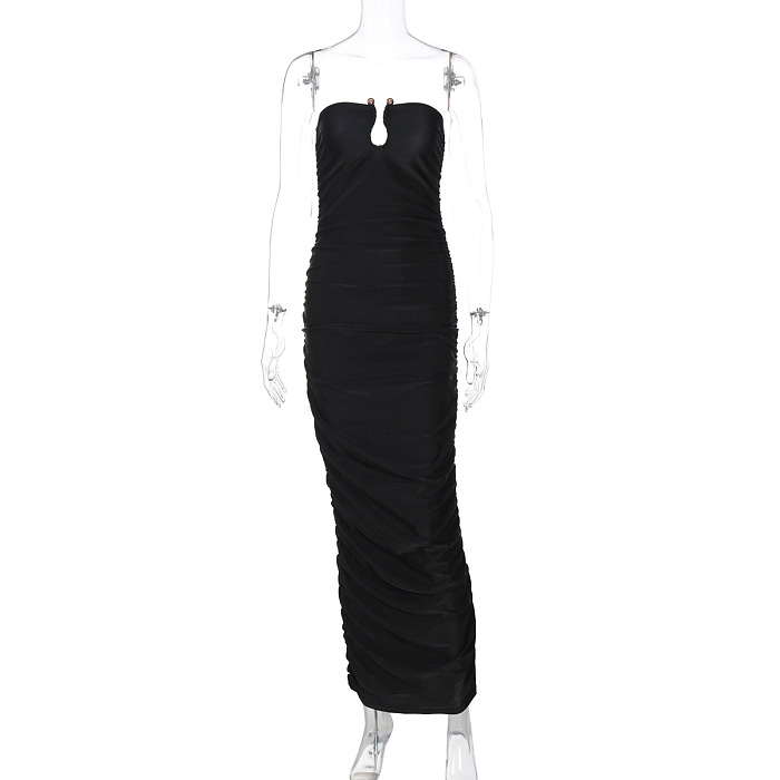SUPER WHOLESALE | Strapless Backless Long Dress
