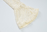 SUPER WHOLESALE | Lace Cutout Bodycon Bell Sleeve Dress
