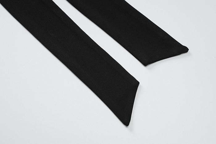 SUPER WHOLESALE | V-Neck Backless Tie Fitted Pleated Dress