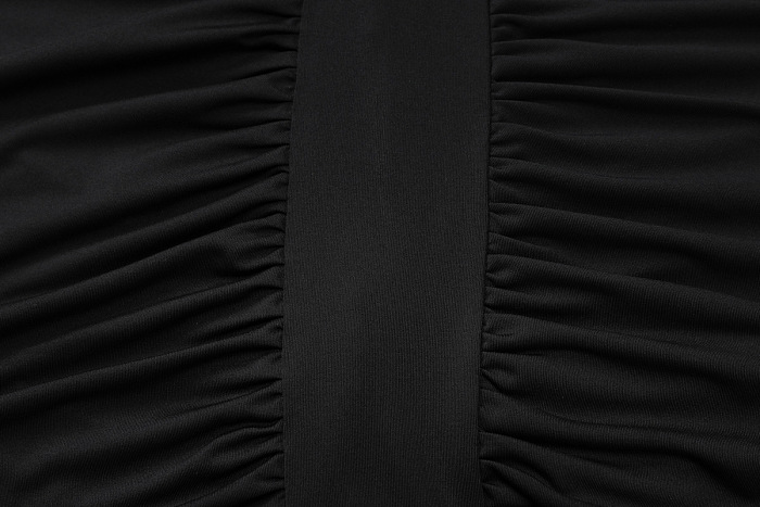SUPER WHOLESALE | V-Neck Backless Tie Fitted Pleated Dress