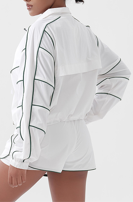 SUPER WHOLESALE | Stripe Tracking Suit in 3Piece White