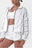 SUPER WHOLESALE | Stripe Tracking Suit in 3Piece White