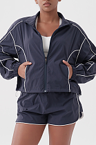 SUPER WHOLESALE | Stripe Tracking Suit in 3Piece Grey