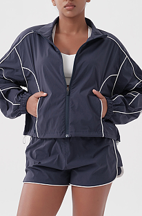 SUPER WHOLESALE | Stripe Tracking Suit in 3Piece Grey