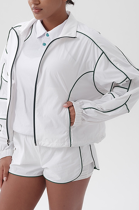 SUPER WHOLESALE | Stripe Tracking Suit in 3Piece White