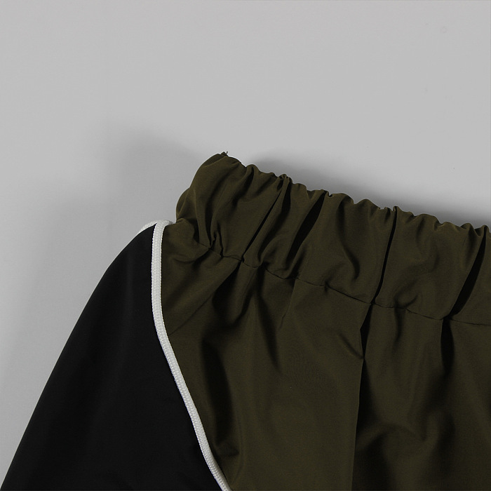 SUPER WHOLESALE | Skirt Set with Zipper Tracking Top