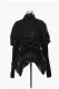 SUPER WHOLESALE | Patchwork Cuffs Fitted Down Coat in Black