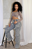 SUPER WHOLESALE | Removable Buttoned Denim Pants