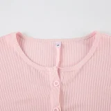 SUPER WHOLESALE | Buttoned Base Layer Long Sleeve Bodysuit Shorts