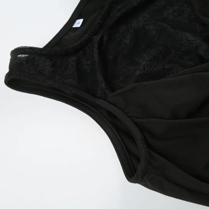 SUPER WHOLESALE | Lace Splicing Sleeveless Tank Top