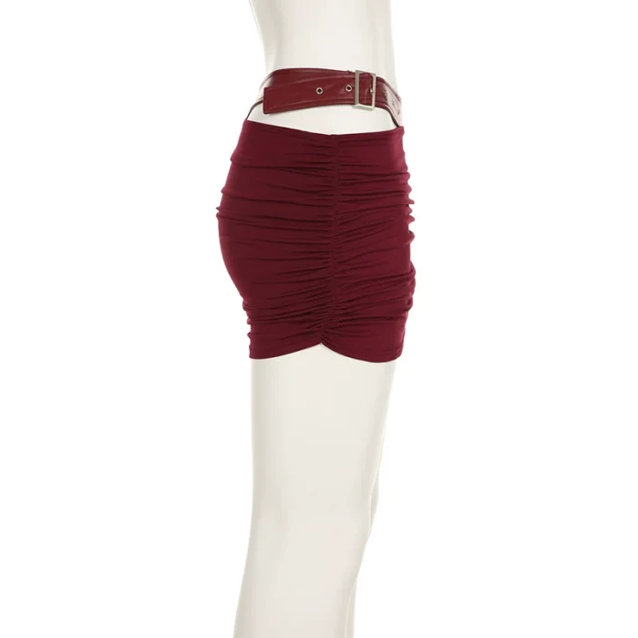 SUPER WHOLESALE | Strapless Leather Corset & Skirt Set