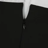SUPER WHOLESALE | Color-blocked Faux Two-piece Collar Long Sleeve Plain Jumpsuit