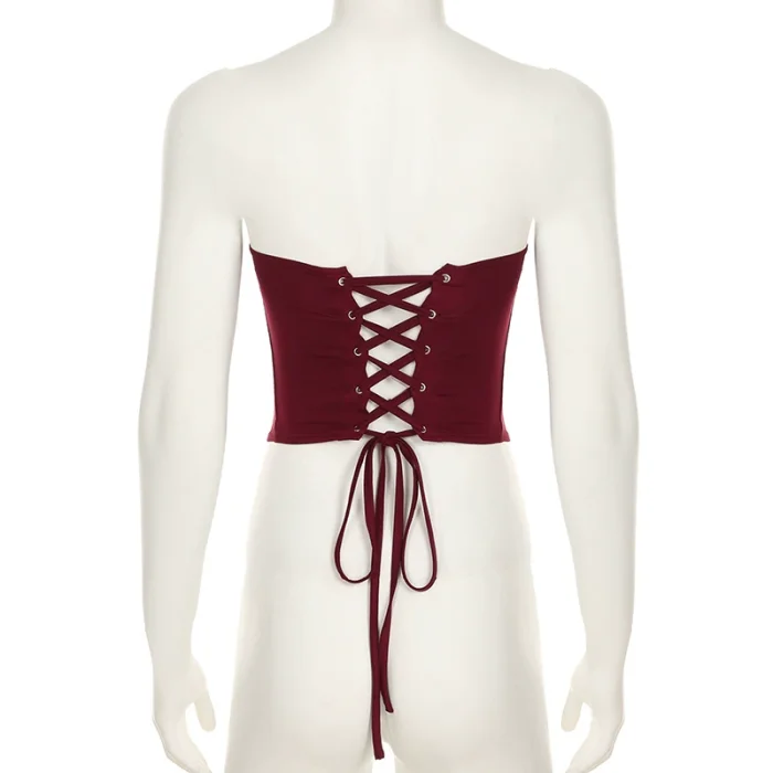 SUPER WHOLESALE | Strapless Leather Corset & Skirt Set